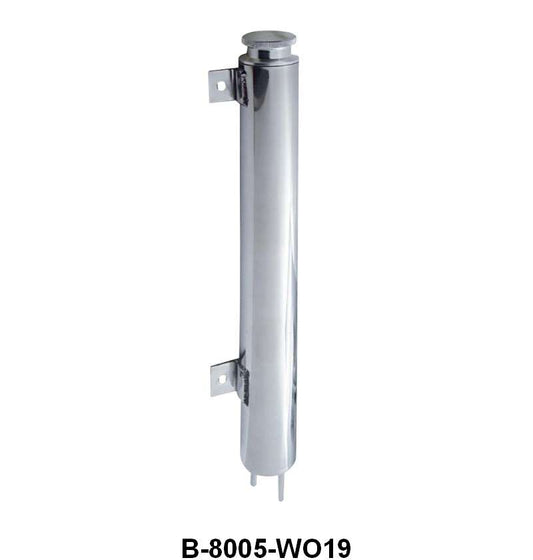 UNIVERSAL STAINLESS RADIATOR OVERFLOW TANK - 19"