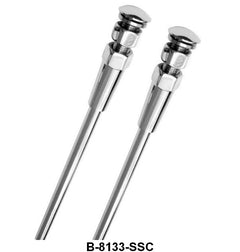 STAINLESS RADIATOR SUPPORT RODS W/THREAD COVER - 32-36 PASS, 32-39 PU 33