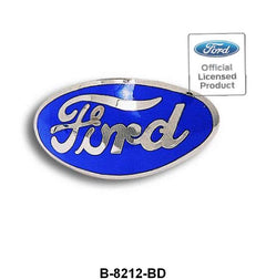 PORCELAIN GRILLE SHELL ORNAMENT EMBLEM - 32 PASS, 32-35 PICKUP BLUE BY DRAKE