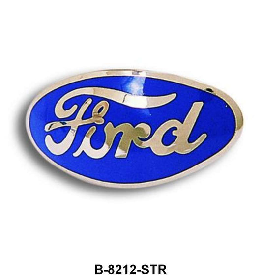 BULL NOSE GRILLE SHELL ORNAMENT EMBLEM - 32 PASSENGER BLUE