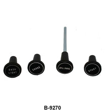 DASH KNOB KIT - 32 PASS 4cyl MAHOGANY