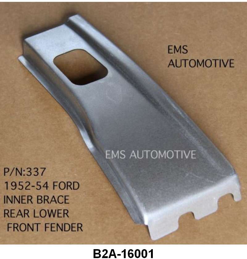 LOWER FRONT FENDER INNER BRACE - 52-54 PASSENGER LEFT HAND