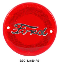 TAIL LIGHT LENS - 53-54 F-100/F-250  ROUND W/CHROME FORD SCRIPT
