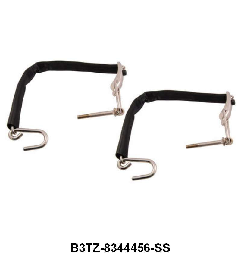 STEPSIDE TAILGATE CHAINS - 73-79 F-100/F-250 STAINLESS