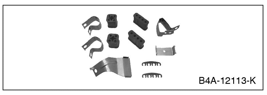 SPARK PLUG WIRE BRACKET KIT WITH GROMMETS - 54-64 239/272/292/312