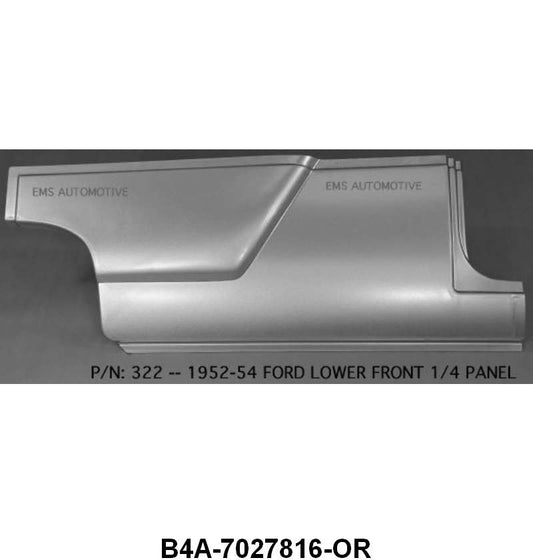 FRONT LOWER QUARTER PATCH PANEL - 54 PASS EXCEPT 4DR SDN & WGN RIGHT HAND