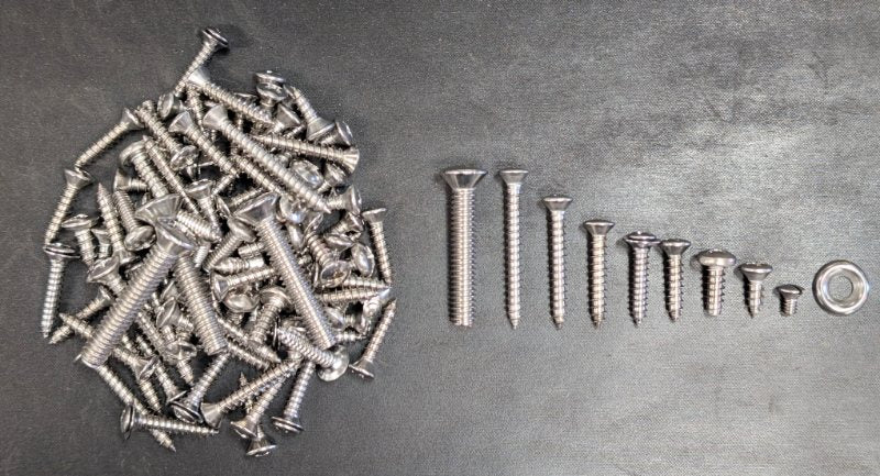 INTERIOR TRIM SCREW KIT - 54 COUPE, 2-DOOR SEDAN