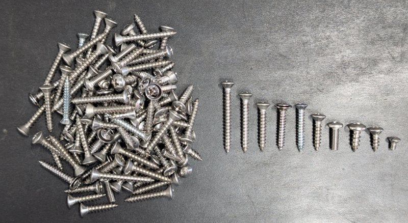 INTERIOR TRIM SCREW KIT - 54 4-DOOR SEDAN