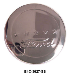 HORN BUTTON - 54-56 F-100-250 STAINLESS W/5 STAR DESIGN