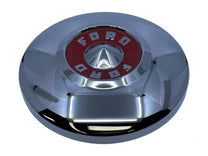 CHROME HUB CAP - 55 PASS/T-BIRD WITH RED CENTER