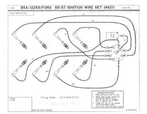 SPARK PLUG WIRE SET - 54-62 PASS, 54-64 PICKUP 272/292/312 W/SCRIPT