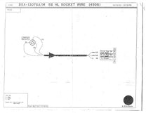 HEADLIGHT BUCKET WIRE - 55-56 PASS W/MOLDED ENDS