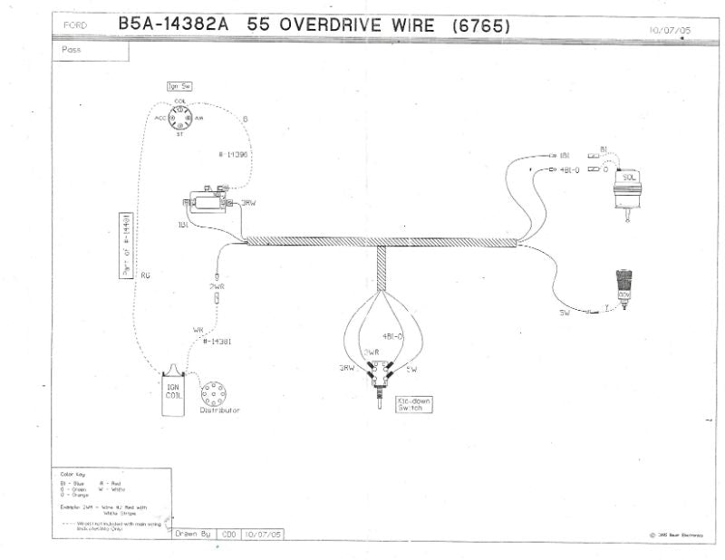 OVERDRIVE WIRING HARNESS - 55 PASSENGER