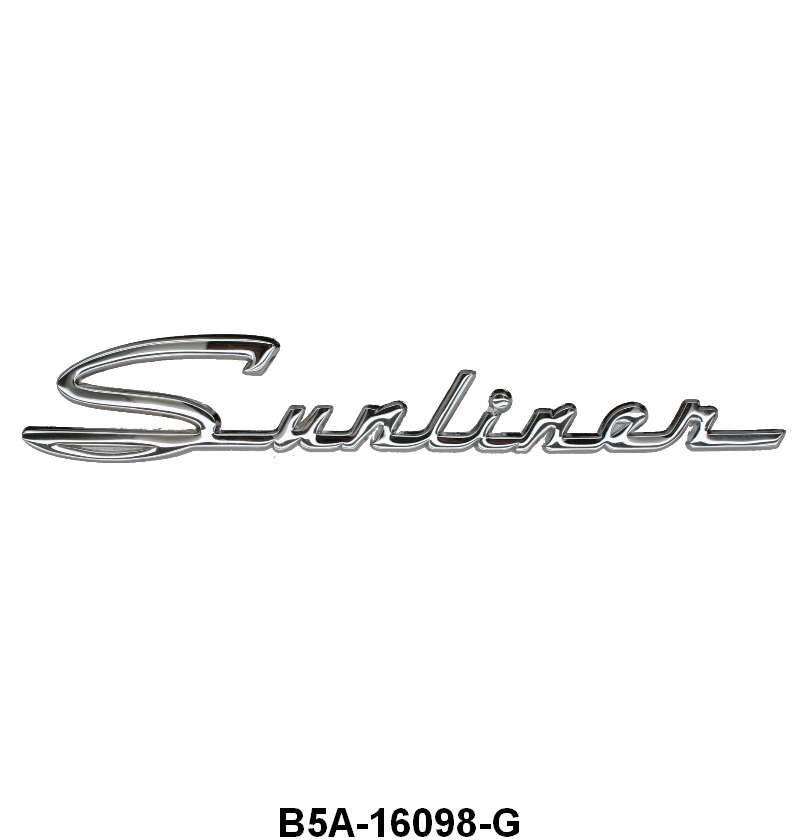 DOOR EMBLEM SCRIPT - 55-56 CONV "SUNLINER" 2 REQUIRED