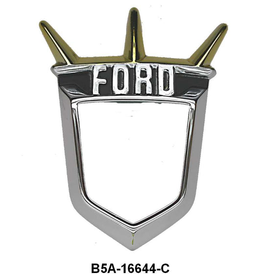 FRONT HOOD PLASTIC EMBLEM BEZEL - 55-56 FAIRLANE