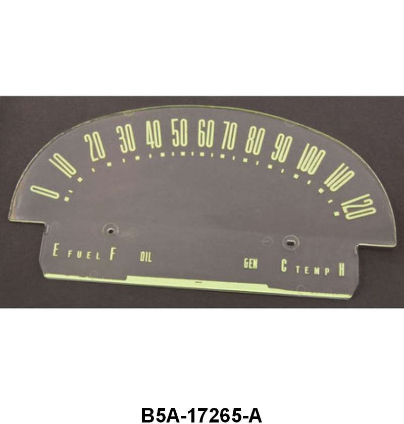 SPEEDOMETER & GAUGE LENS - 55-56 PASSENGER