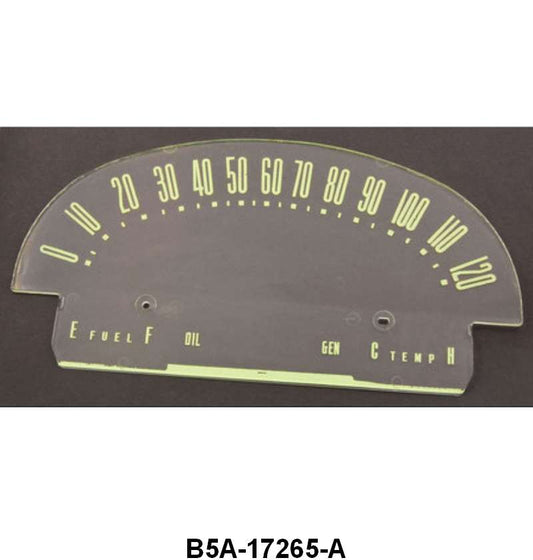 SPEEDOMETER & GAUGE LENS - 55-56 PASSENGER