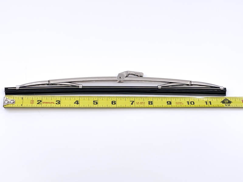 POLISHED STAINLESS WIPER BLADE - 55-58 PASSENGER 12" BAYONET