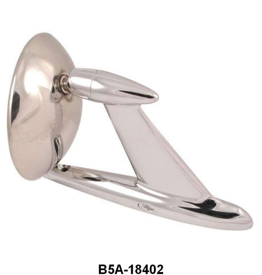 DOOR/FENDER MOUNT MIRROR W/FoMoCo LOGO - 52-56 PASS, 1 HOLE W/FoMoCo