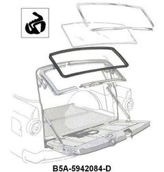 REAR/BACK WINDOW SEAL - 55-56 WAGON/SEDAN DELIVERY WITH GROOVE FOR TRIM