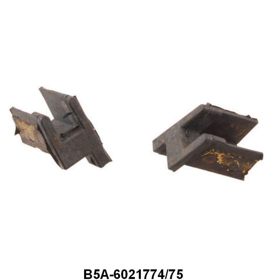 UPPER DOOR GLASS BUMPER - 55-56 CONV, 55 CROWN, HARDTOP