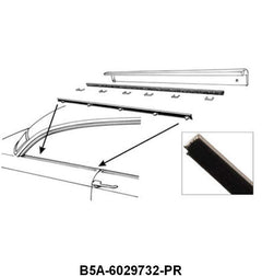 QUARTER WINDOW ANTI-RATTLERS - 55 2DR HARDTOP (VICTORIA) RH