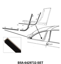 REAR QUARTER WINDOW ANTI-RATTLERS - 55-56 CROWN VICTORIA KIT 8 PIECES