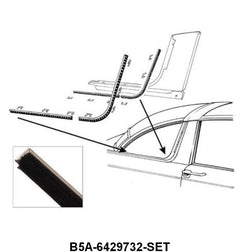 REAR QUARTER WINDOW ANTI-RATTLERS - 55-56 CROWN VICTORIA KIT 8 PIECES