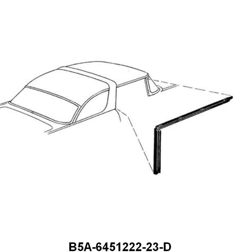 ROOF RAIL SEAL - 55 CROWN VICTORIA