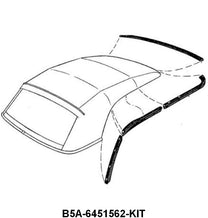 CONVERTIBLE TOP SEAL KIT - 55-56 PASS CONV 7 PIECES