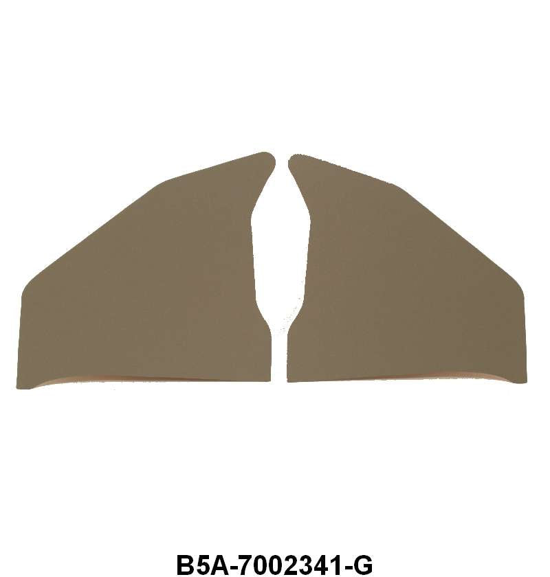 CARDBOARD KICK PANELS - 55-56 PASSENGER GRAY