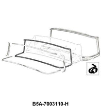 WINDSHIELD SEAL - 55-56 PASS & 55 MERCURY, WITH GROOVE FOR CHROME
