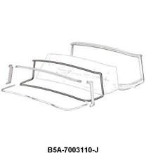 WINDSHIELD SEAL - 55-56  SEDAN, WAGON, WITHOUT GROOVE FOR CHROME