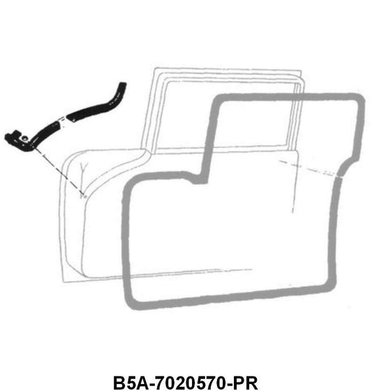 INNER DOG LEG SEAL - 55-56 PASSENGER