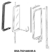 VENT WINDOW SEALS - 55-56 FORD/MERC SEDAN, WAGON