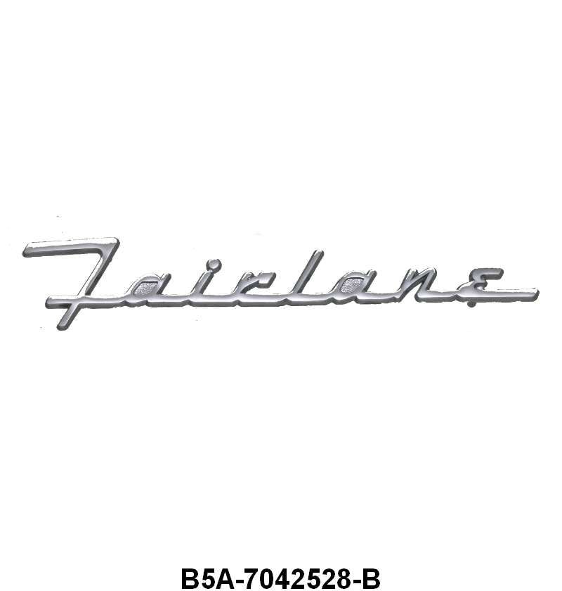 TRUNK EMBLEM SCRIPT - 55 FAIRLANE