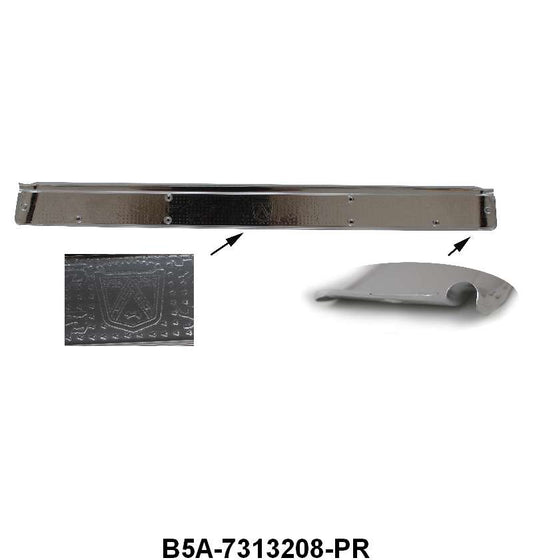 FRONT DOOR SCUFF PLATES - 55-56 4-DOOR SEDAN & WAGON