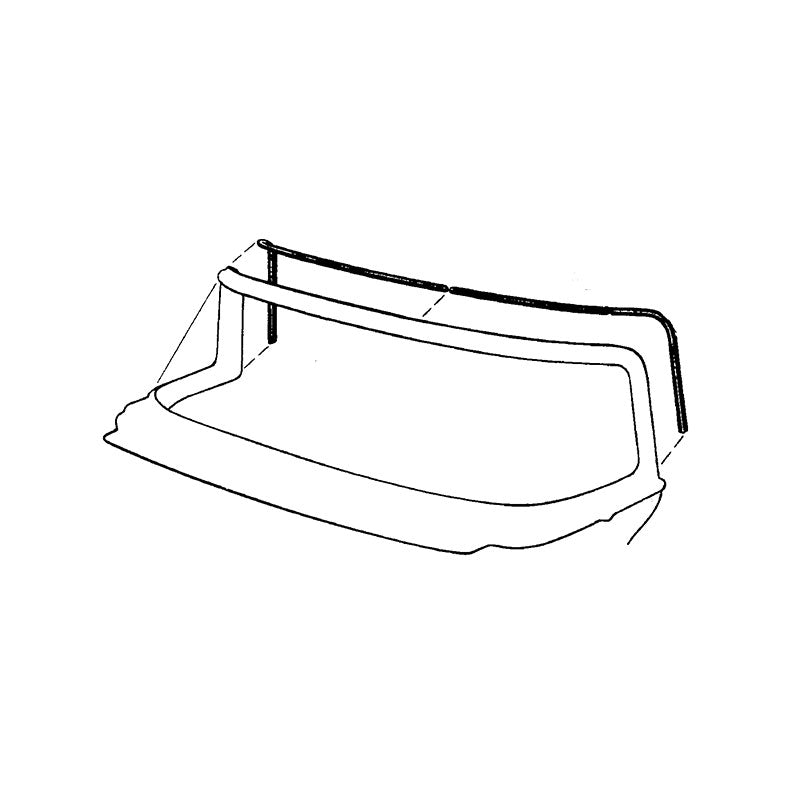 DOOR GLASS TO WINDSHIELD POST SEALS - 55-56 CONVERTIBLE