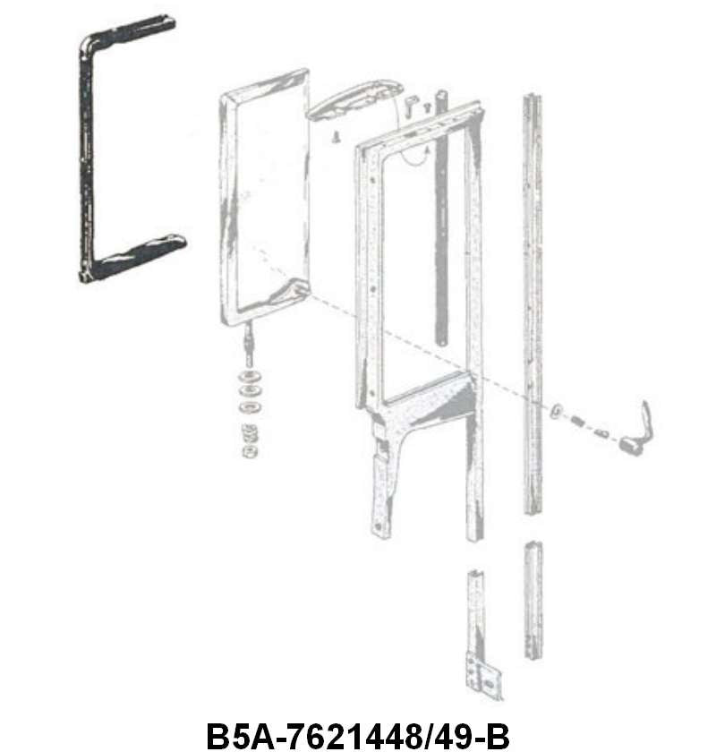 VENT WINDOW SEALS - 55-56 CONVERTIBLE & CROWN VICTORIA 56 VICTORIA