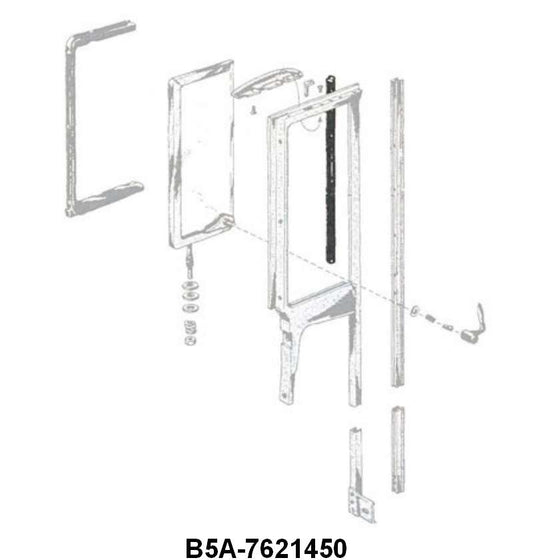 BACK EDGE OF VENT WINDOW SEALS - 55-56 CONV & CROWN VICTORIA 56 VICTORIA