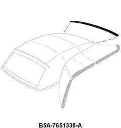 CONVERTIBLE HEADER BOW SEAL - 55-56 CONV MOUNTS TO TOP BOW
