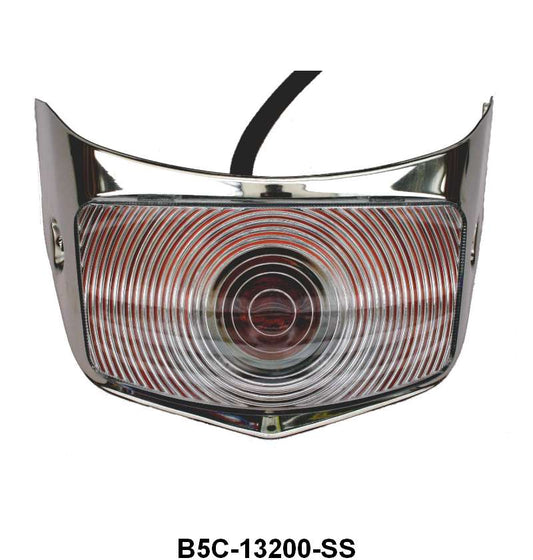 PARK LIGHT ASSEMBLY - 55 F-100/F-350 WITH STAINLESS BEZEL