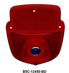 STEPSIDE TAIL LIGHT LENS SHIELD TYPE - 53-66  F-100/F-350 PLAIN WITH BLUE DOT