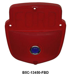 STEPSIDE TAIL LIGHT LENS SHIELD TYPE - 53-66  F-100/F350 BLOCK LETTER W/BLUE DOT