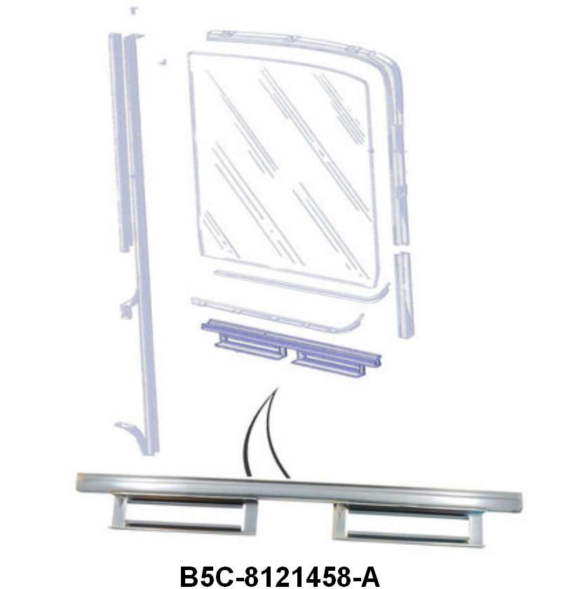 LOWER DOOR GLASS CHANNEL - 53-55 F-100/F-350 RH OR LH