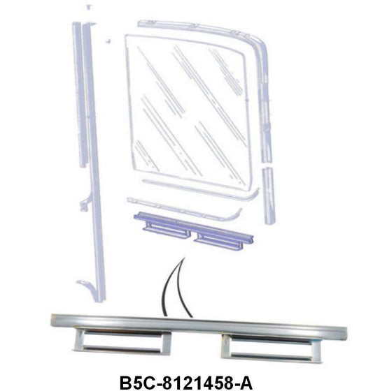 LOWER DOOR GLASS CHANNEL - 53-55 F-100/F-350 RH OR LH