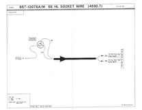 HEADLIGHT BUCKET WIRES - 55-56 PICKUP W/MOLDED ENDS