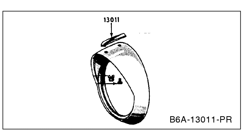 HEADLIGHT DOOR TOP MOLDINGS - 56 FAIRLANE