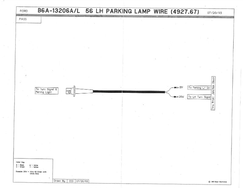 PARK LIGHT SOCKET & WIRING - 56 PASSENGER LEFT HAND