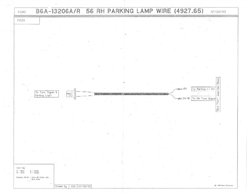 PARK LIGHT SOCKET & WIRING - 56 PASSENGER RIGHT HAND